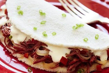 Tapioca de Carne Do Sol c/ Nata