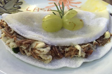 Tapioca de Carne Do Sol, Requeijão
