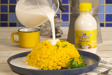 Cuscuz com Leite de Coco